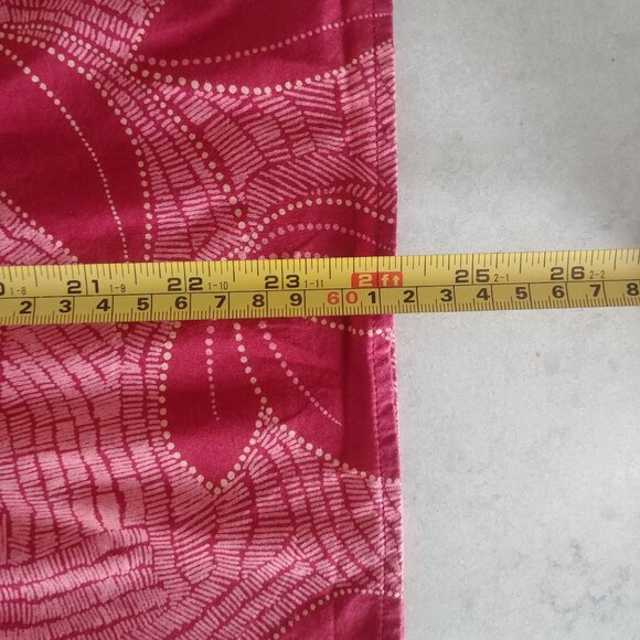 100% cotton H&M pale red leaf pattern skirt size 10 - Picture 8 of 12